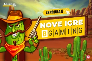 BGaming slotovi stigli u AdmiralBet - Dobro došli u svet inovacije